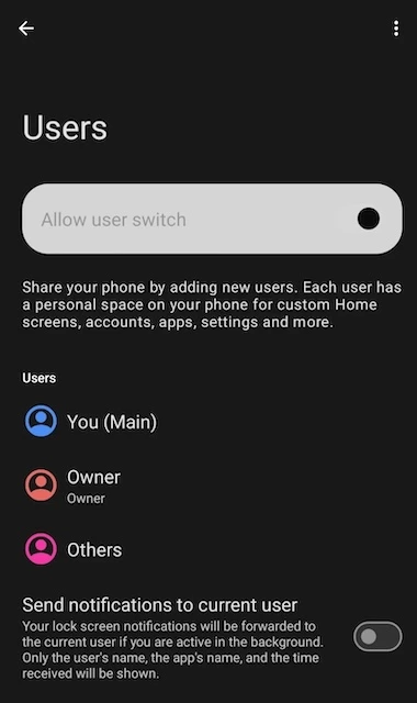 User management