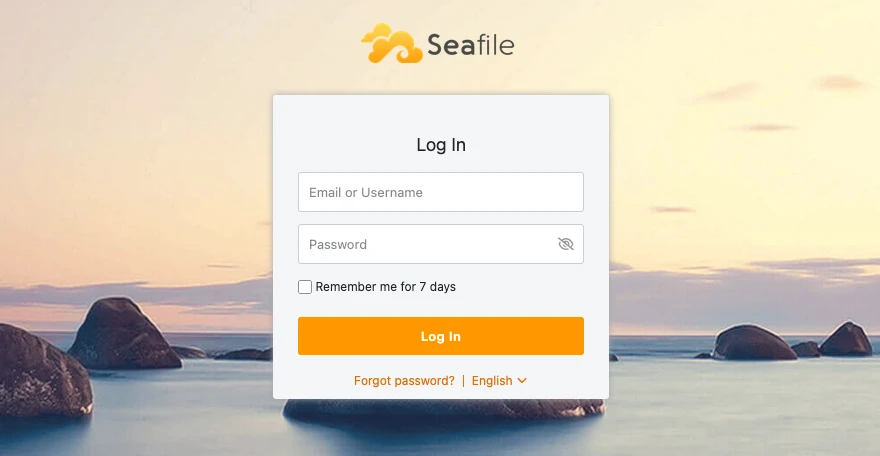 Seafile login