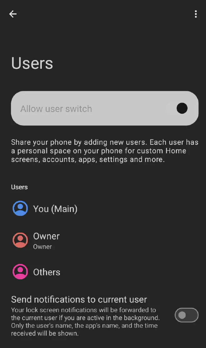 User management